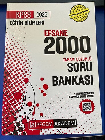 Kpss 2022 eğitim bilimleri efsane 2000 tamamı çözümlü soru banka
