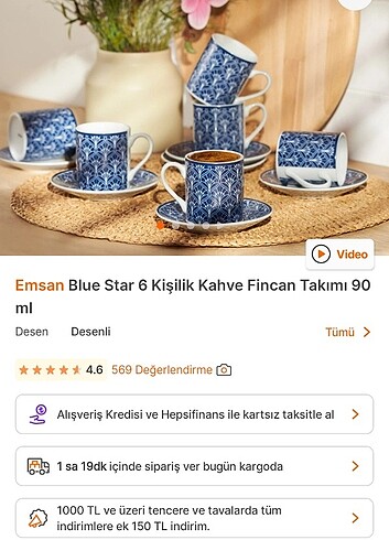 Beden Fincan takimi