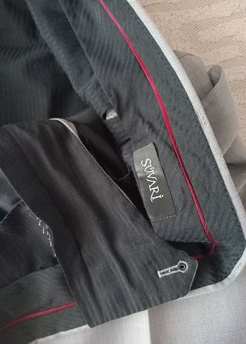 süvariGri Erkek Ofis Pantolonu - Görsel 4