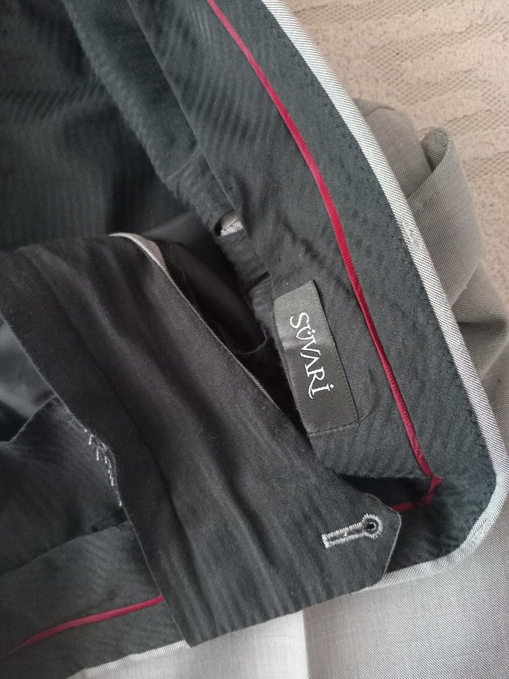 süvariGri Erkek Ofis Pantolonu - Görsel 4