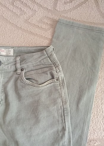 haki Normal Boy erkek Keten Pantolon - Görsel 4