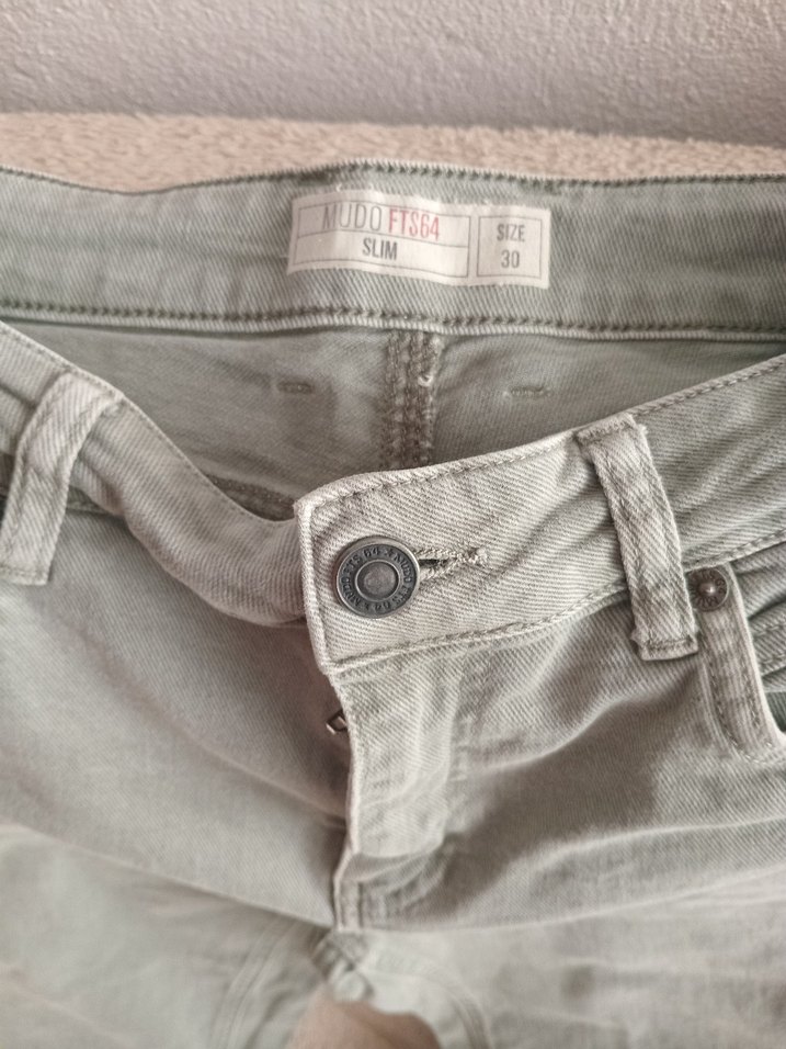 haki Normal Boy erkek Keten Pantolon - Görsel 3