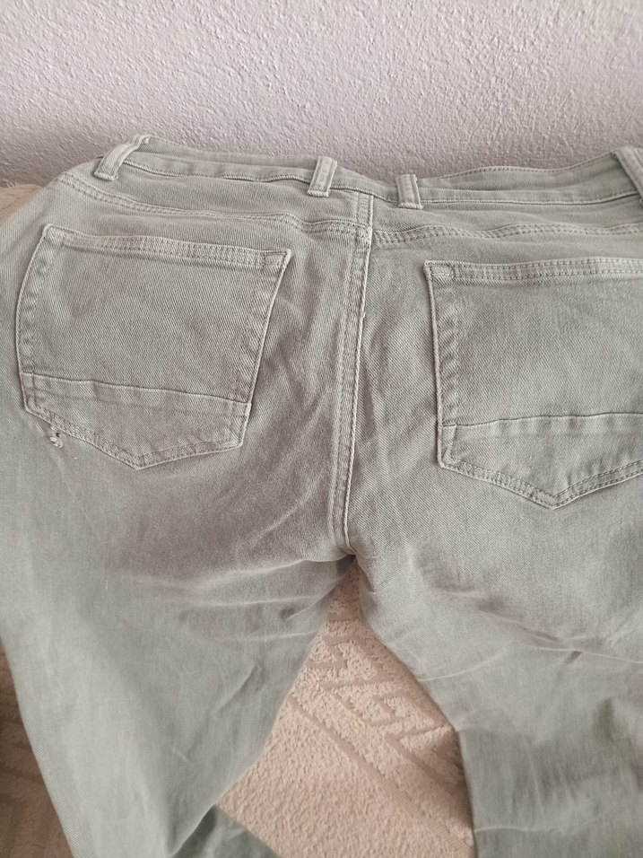 haki Normal Boy erkek Keten Pantolon - Görsel 2