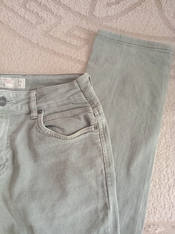 haki Normal Boy erkek Keten Pantolon - Görsel 4