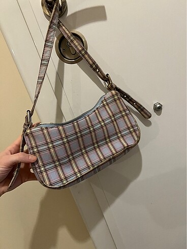 Beden mor Renk Pull and bear kol çantası