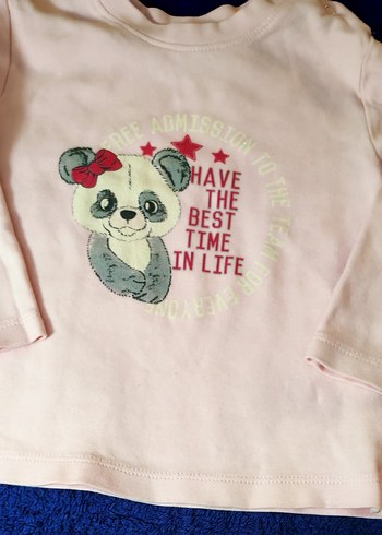 Bebetto-Benetton 18-24 ay uzun Kollu Baskılı Tişört - Görsel 3