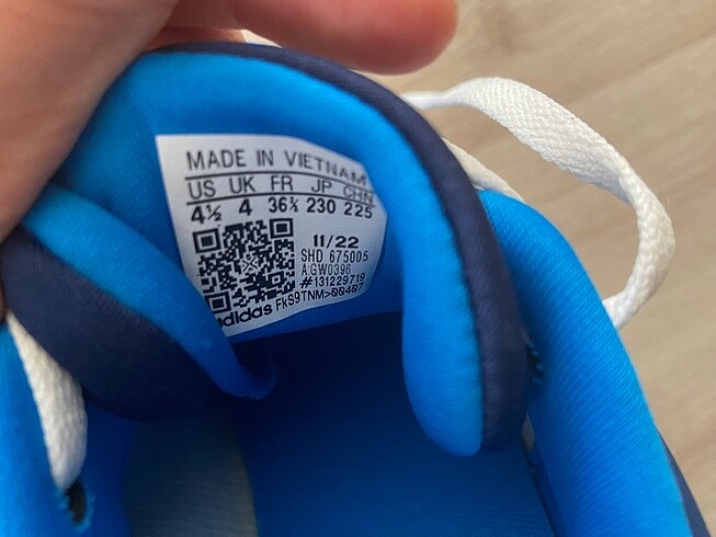36,5 Beden mavi Renk Adidas spor ayakkabı