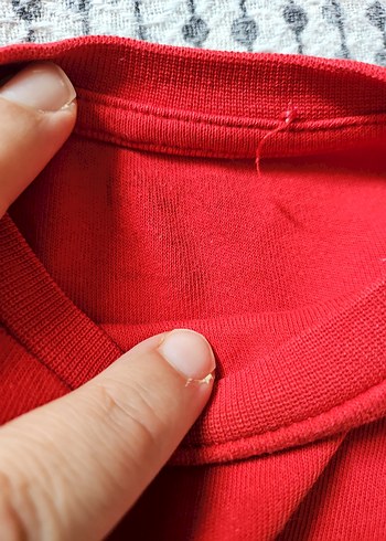 Kız Çocuk Kırmızı Uzun Kollu Basic Tişört - Görsel 3