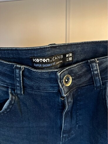 Koton Koton Lacivert Jeans Erkek Pantolon