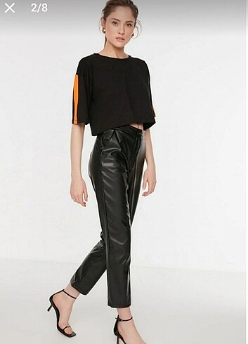 Trendyol Deri pantolon - Görsel 6