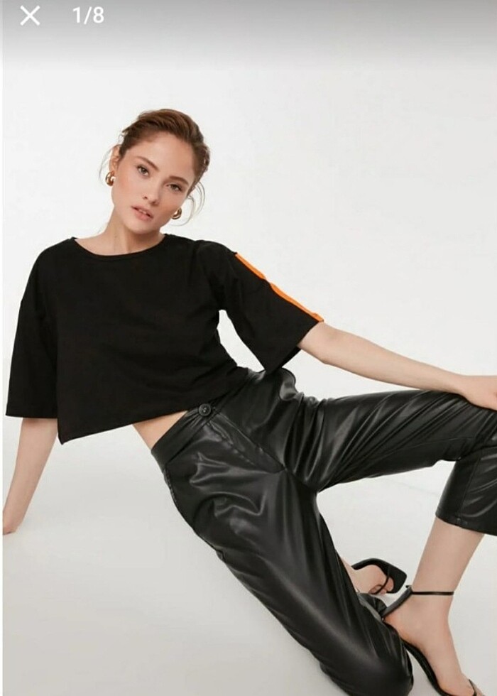 Trendyol Deri pantolon - Görsel 3