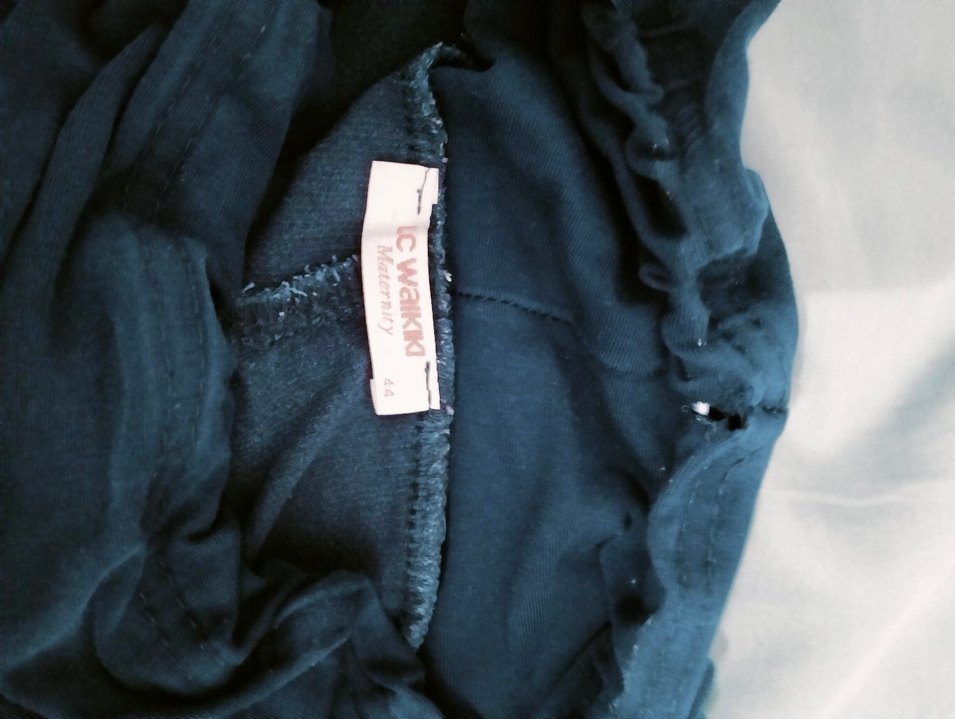 Lacivert Rahat Kesim Hamile Kadife Pantolon - Görsel 2