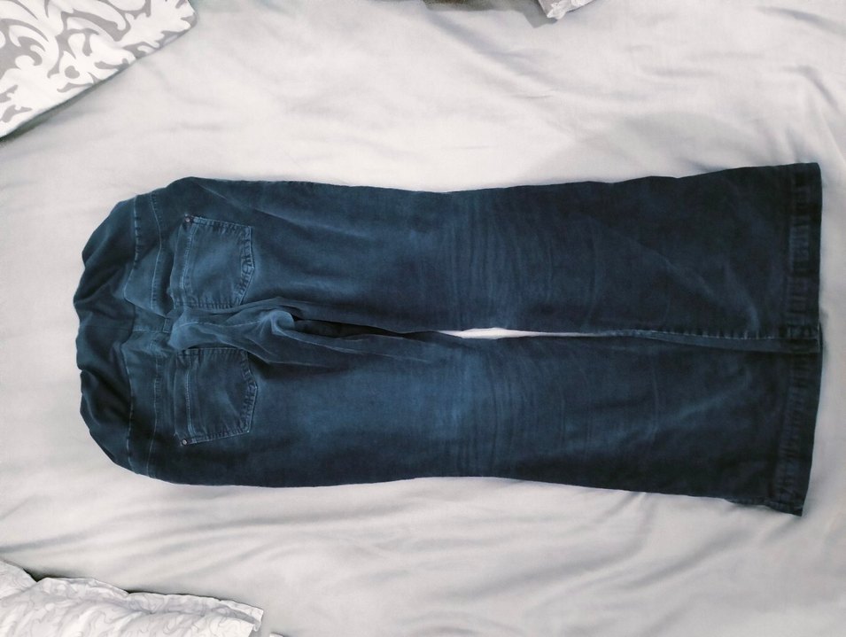 Lacivert Rahat Kesim Hamile Kadife Pantolon - Görsel 3