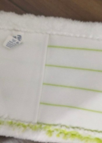 Çizgili Beyaz Mop bezi - Görsel 2