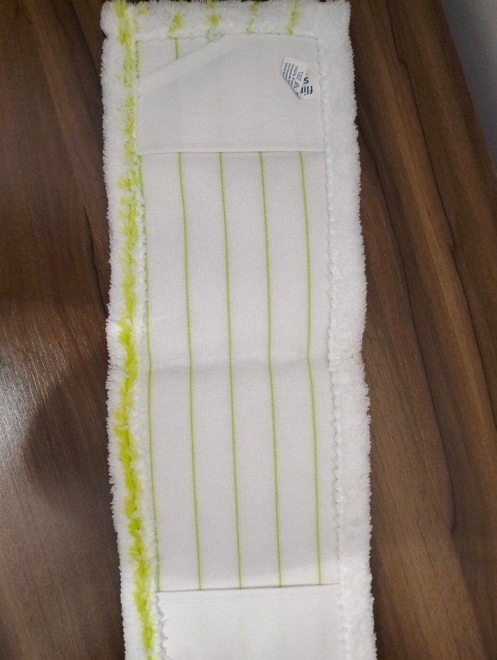 Çizgili Beyaz Mop bezi - Görsel 5