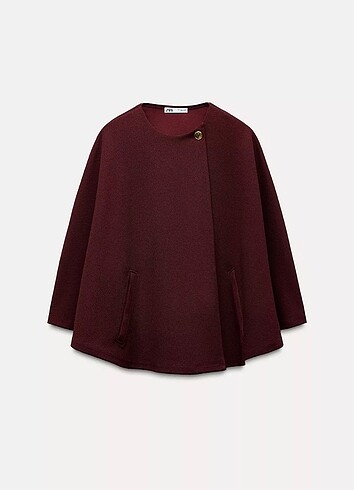 zara bordo pelerin