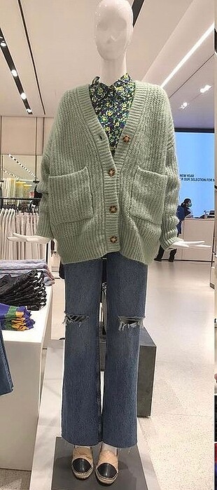 ZARA YAMA CEPLİ HIRKA