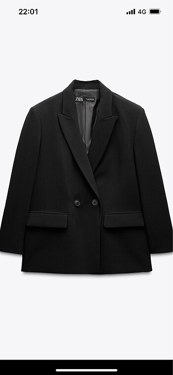 Zara Kruvaze Oversıze Blazer Ceket