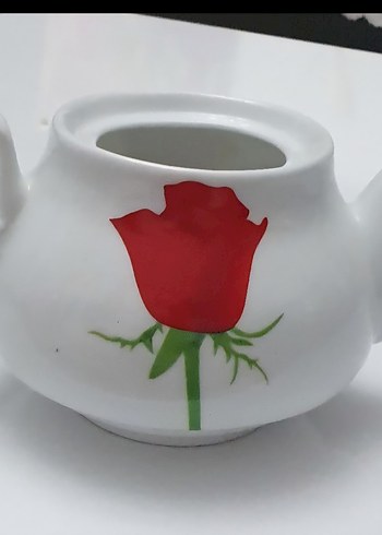 Özel Gül Desenli Beyaz Kahvaltı Takımı - Görsel 4