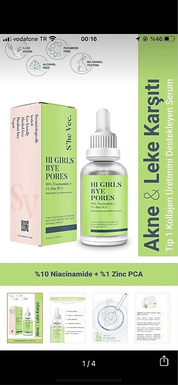 She vec serum akne sivilce karşıtı