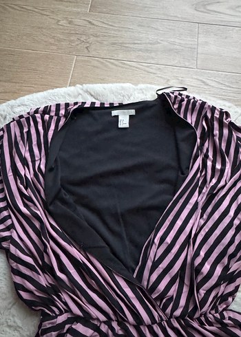 H&M Zebra Desenli Mini Hemşirelik Sabahlığı