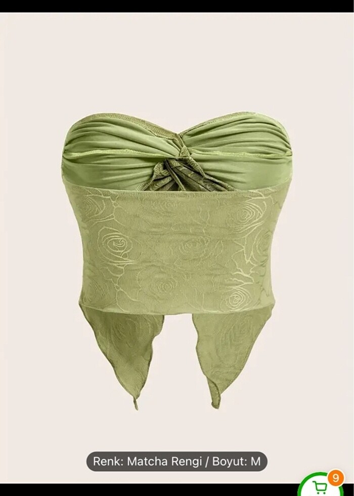 Straplez bluz - Görsel 2