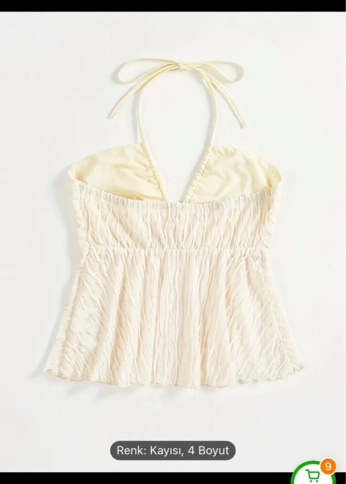 Bağlamalı askılı bluz - Görsel 2