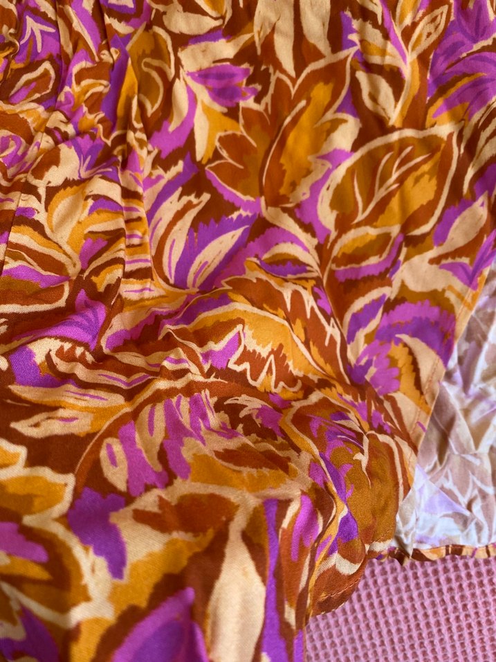 Bohem Tarz Uzun Drapeli Çok Renkli belden bağlamalı  Etek - Görsel 4