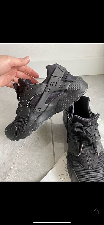 38 Beden siyah Renk Nike Huarache Run(Gs)Kadın spor ayakkabı
