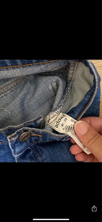 29 Beden mavi Renk Jean şort
