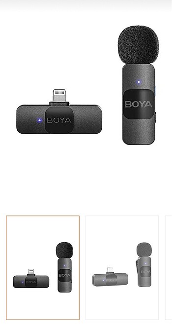 İphone için kablosuz mikrafon Boya By-v1
