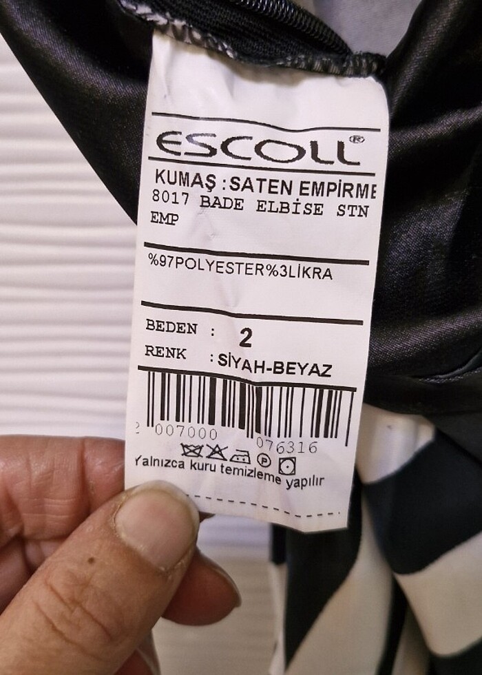 Saten  gece elbise  - Görsel 5