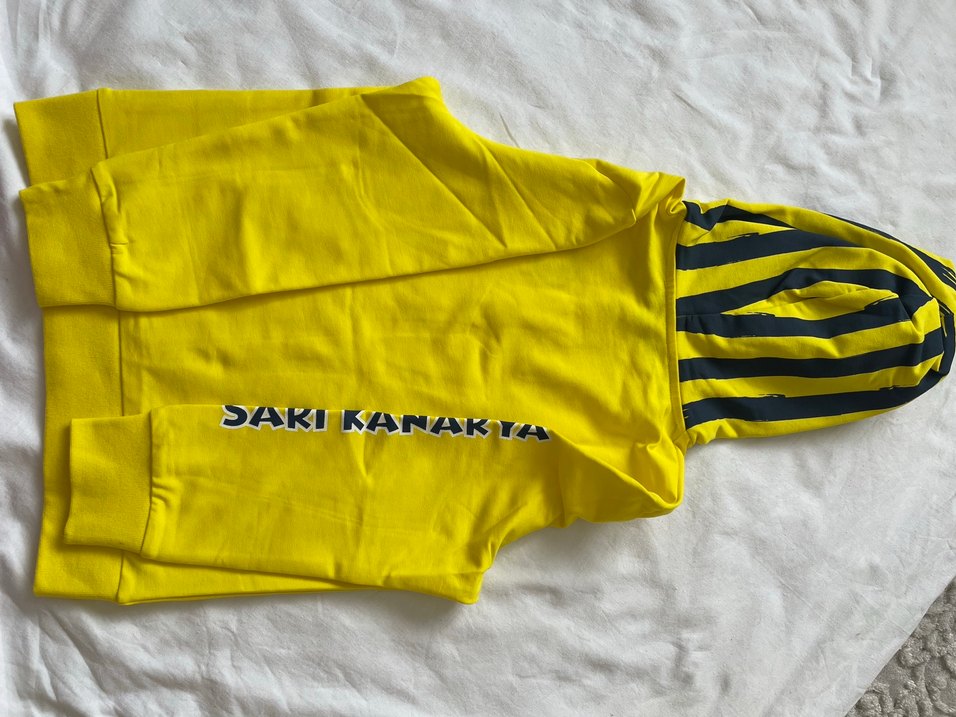 5-6 yaş için Orjinal FB Sarı Kapüşonlu Uzun Kollu Sweatshirt - Görsel 3