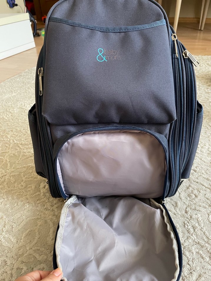 Baby Mom 
Mavi Baskılı Bebek Çantası - Görsel 2