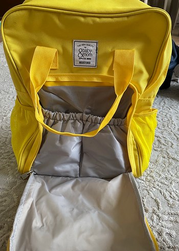 Baby& Mom Sarı Baskılı Bebek Çantası - Görsel 2