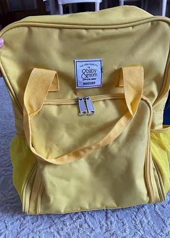 Baby& Mom Sarı Baskılı Bebek Çantası - Görsel 4