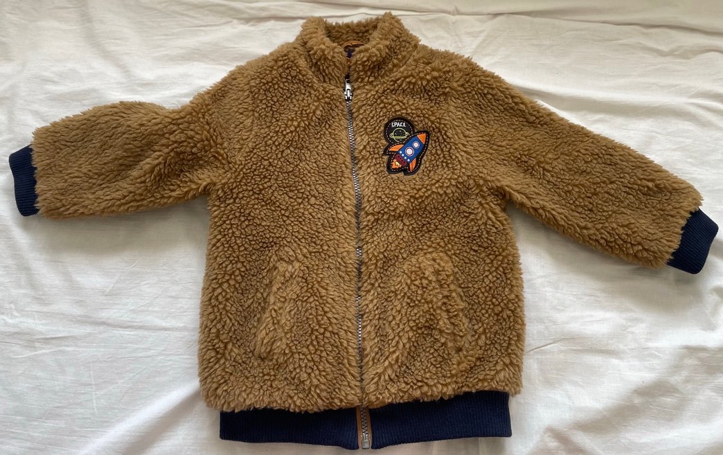 Kahverengi Erkek Çocuk Kürklü Ceket - Görsel 5