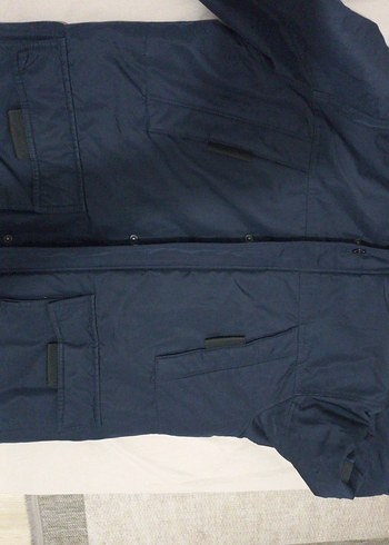 Diğer Erkek Lacivert Kapüşonlu Regular Fit Mont