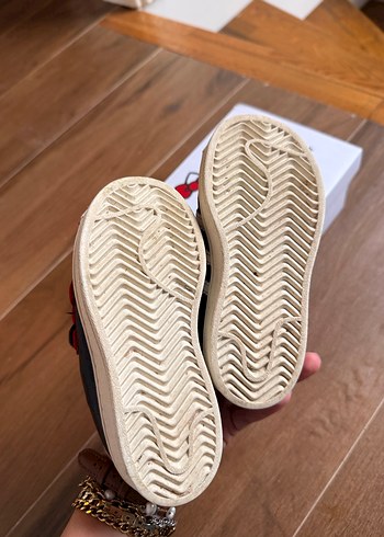Siyah kız Çocuk Sneakers Velcro Bantlı - Görsel 2
