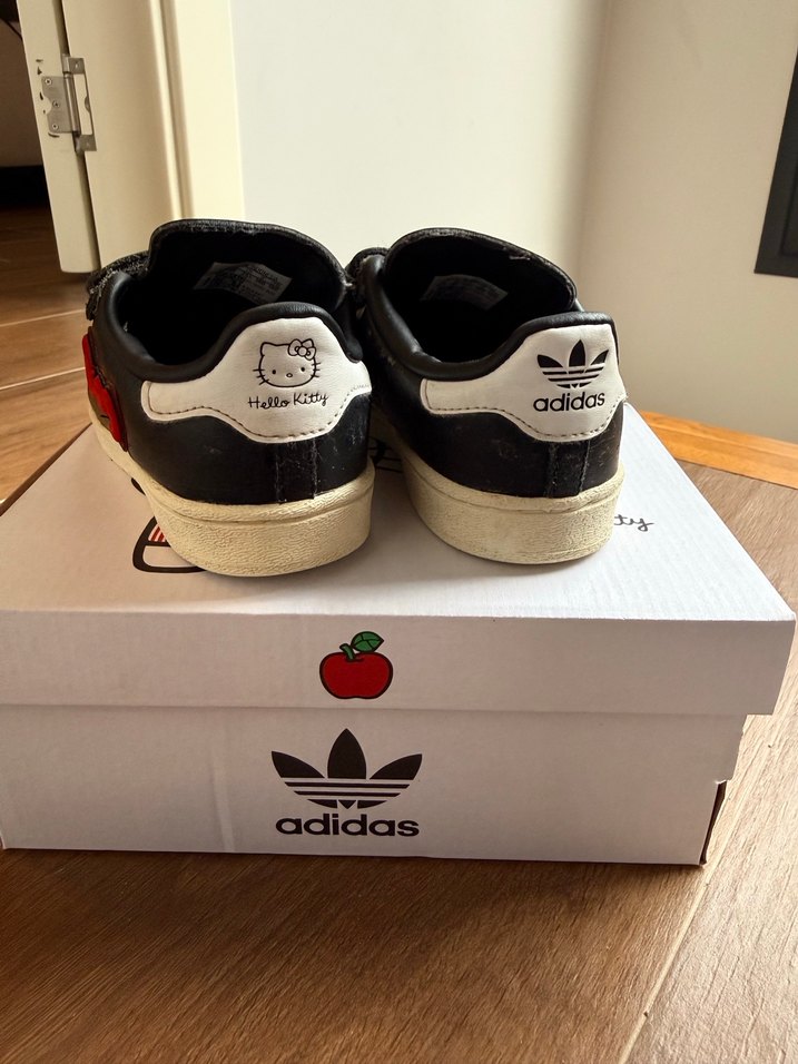 Siyah kız Çocuk Sneakers Velcro Bantlı - Görsel 4