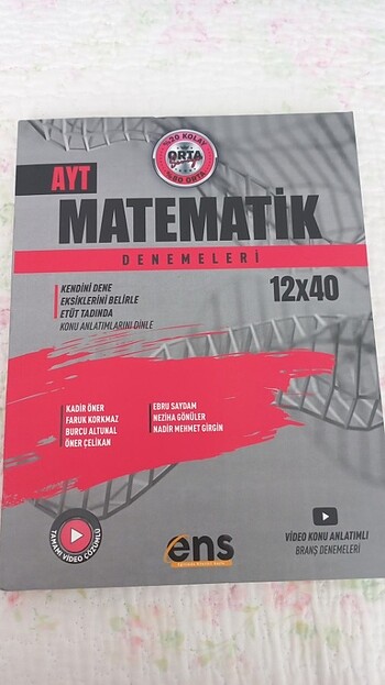 Ens yayınları- Ayt matematik denemeleri