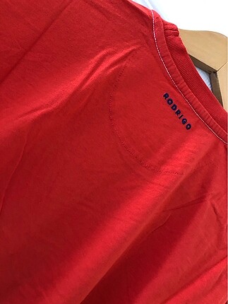 xxl Beden kırmızı Renk Baskılı tişört