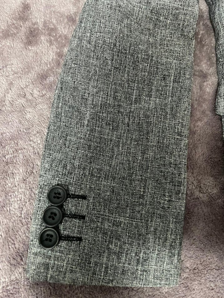 Gri Düğmeli Erkek Ceket - Görsel 4