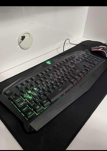 Kablolu Siyah Gaming Mouse ve Kılavye - Görsel 3