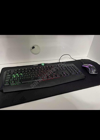 Kablolu Siyah Gaming Mouse ve Kılavye - Görsel 4