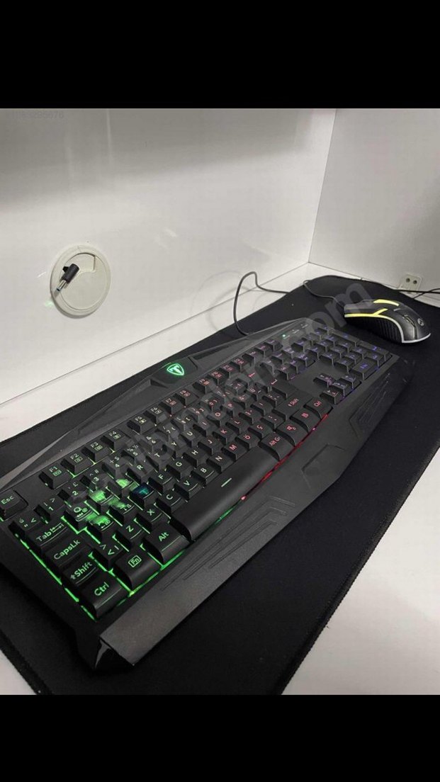 Kablolu Siyah Gaming Mouse ve Kılavye - Görsel 5