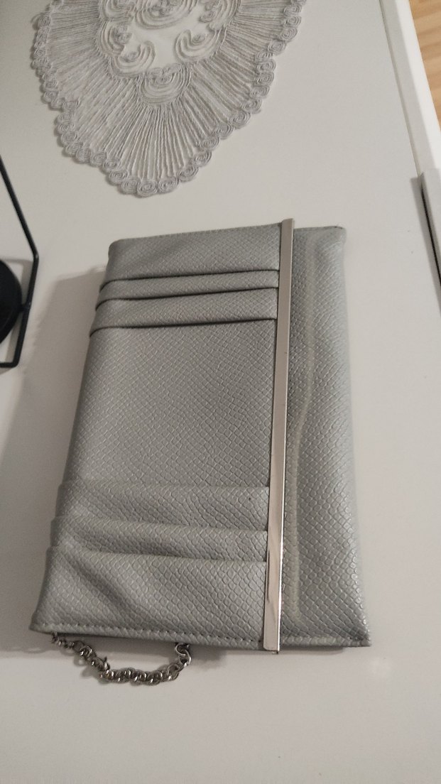 Kahverengi Deri Desenli Kadın Çanta - Görsel 5