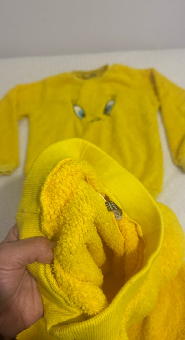Sarı Kız Çocuk Polar Eşofman Takımı - Görsel 5