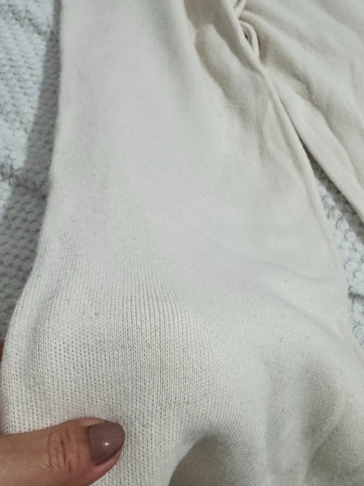 Çocuk Bej Örme çocuk  Pantolon - Görsel 2