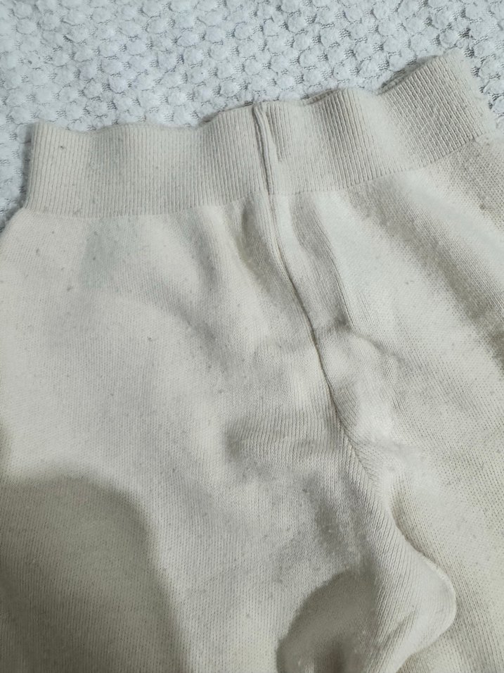 Çocuk Bej Örme çocuk  Pantolon - Görsel 3